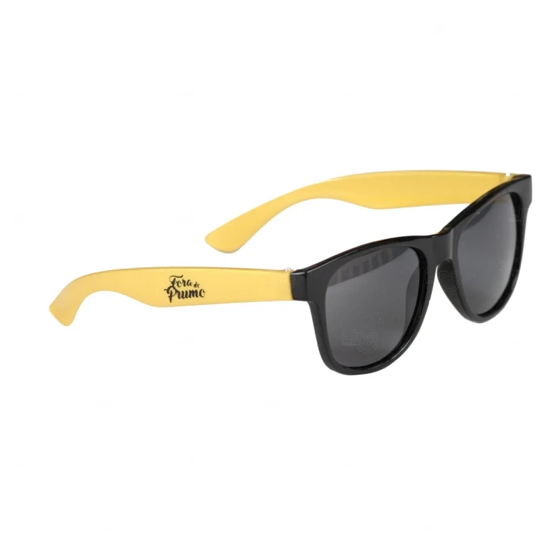 Óculos de Sol Colorido Personalizado Amarelo