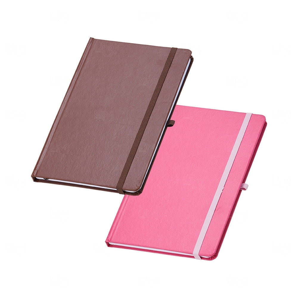 Moleskine em Couro Sintético Personalizado - 21,1 x 14,1 cm 