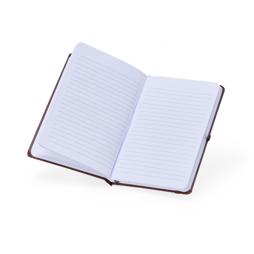 Moleskine em Couro Sintético Personalizado - 21,1 x 14,1 cm 