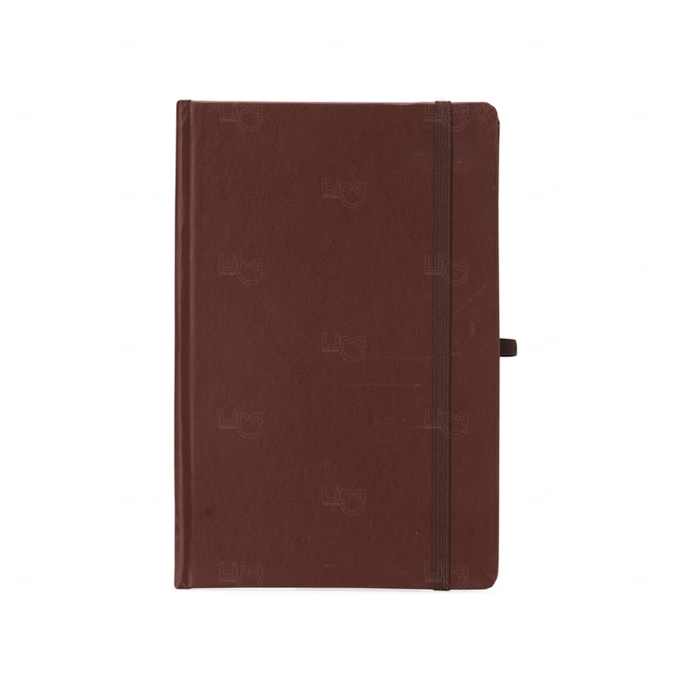 Moleskine em Couro Sintético Personalizado - 21,1 x 14,1 cm 