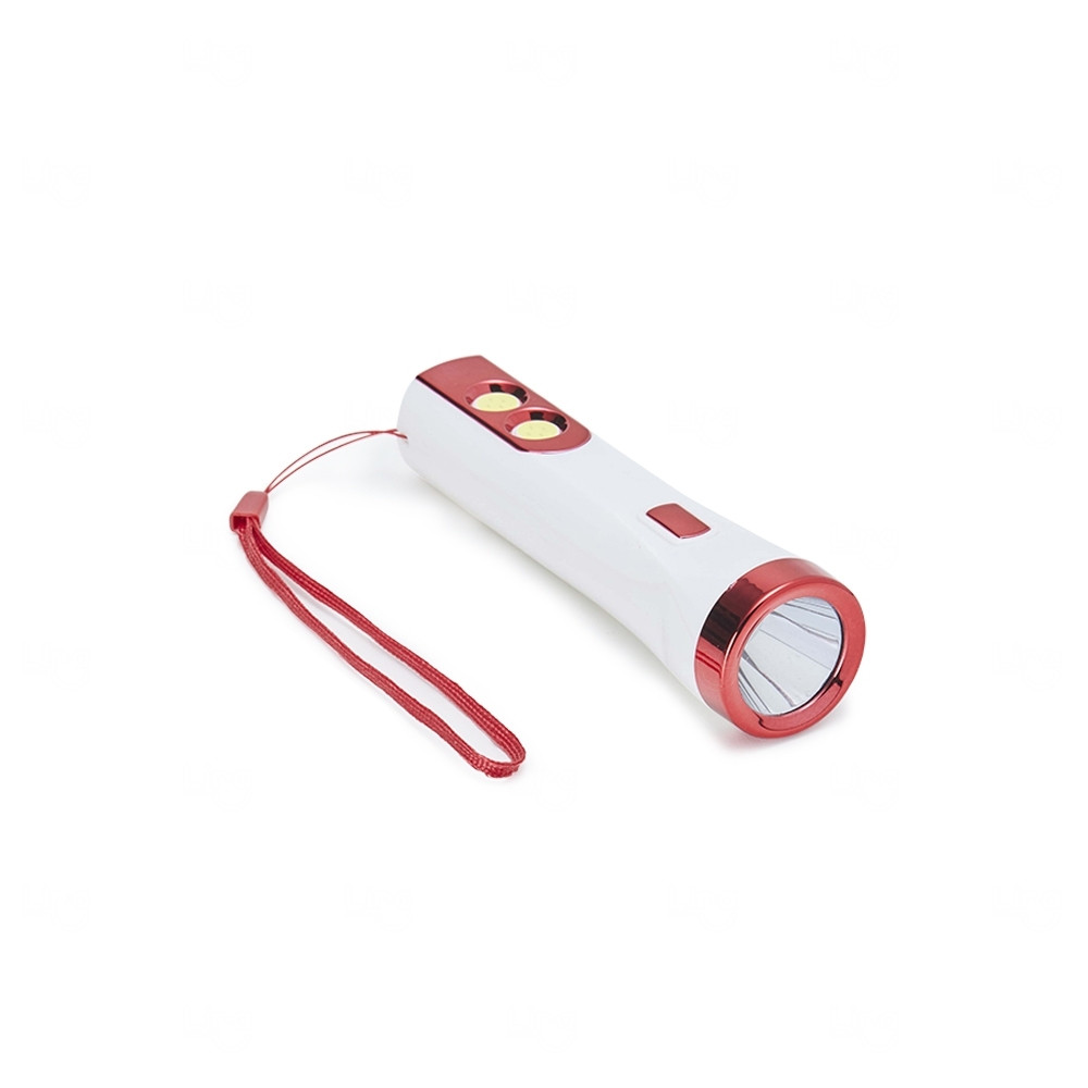 Lanterna Plástica Personalizada Recarregável Vermelho