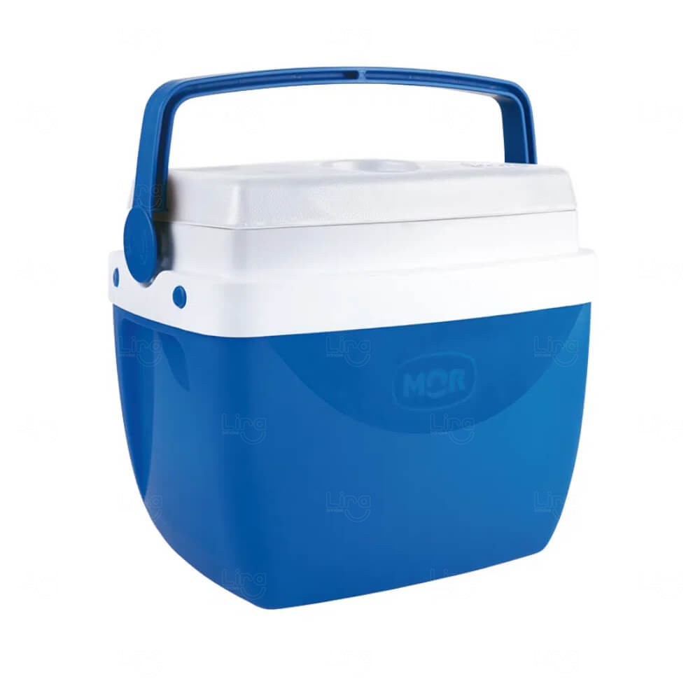 Caixa Térmica Personalizada com Porta Copo - 12L Azul