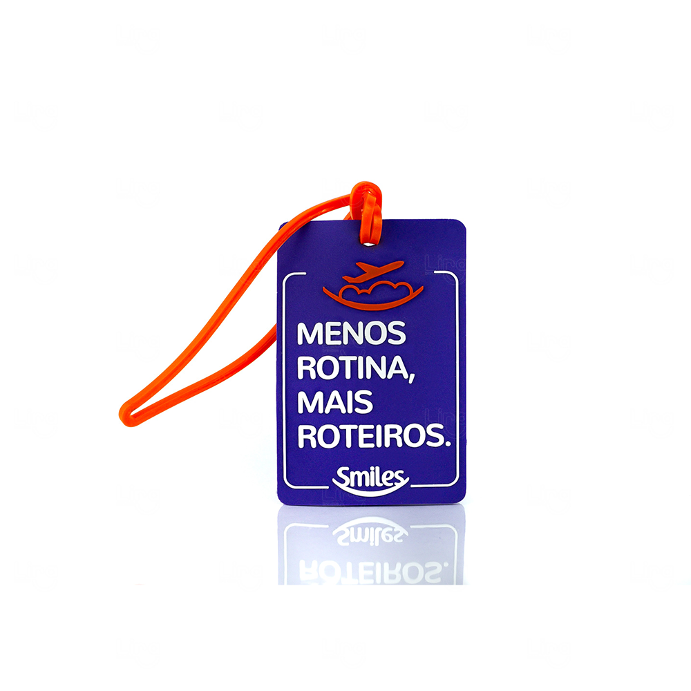 Tag de Mala Emborrachada Personalizada -  5x5 cm 