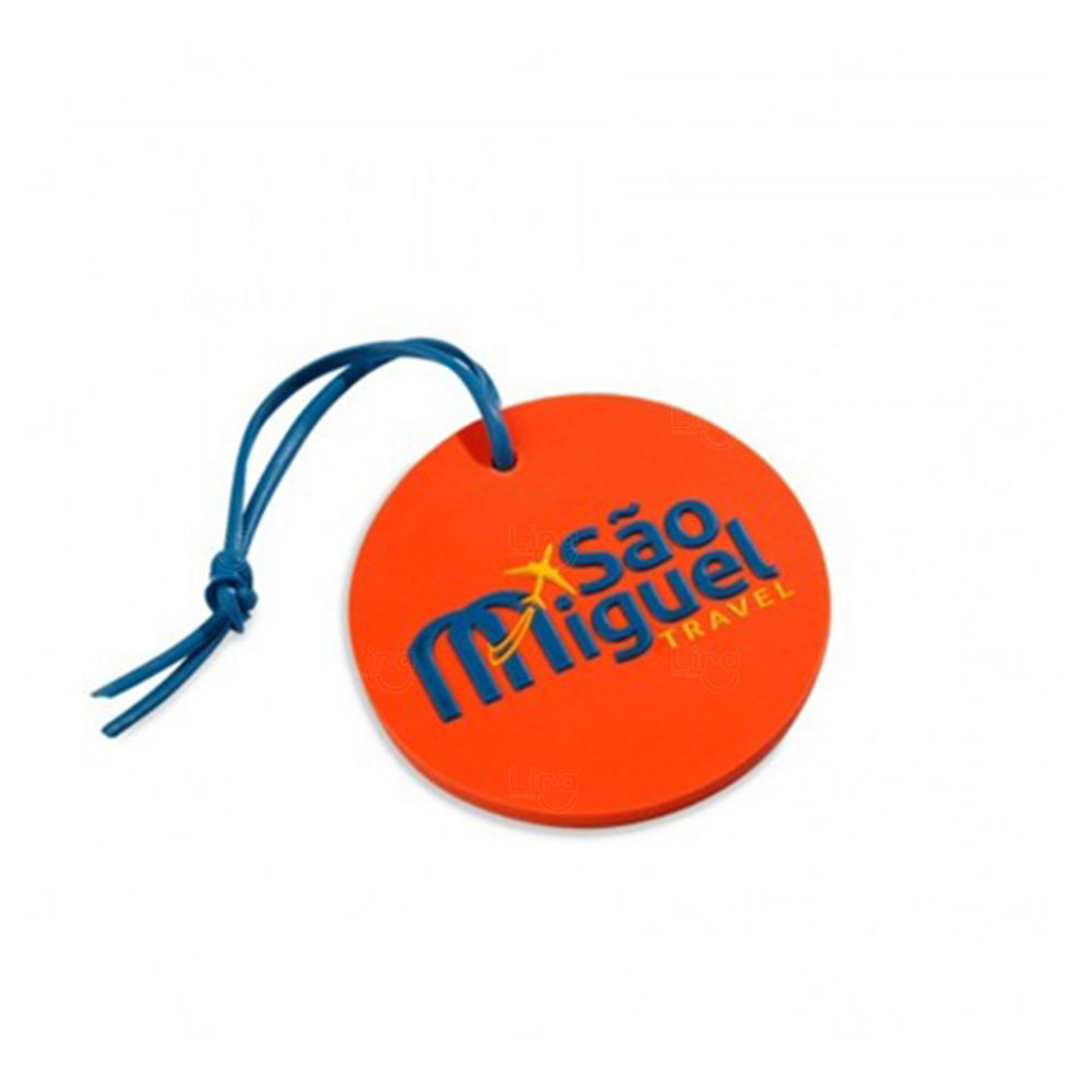 Tag de Mala Emborrachada Personalizada -  5x5 cm 