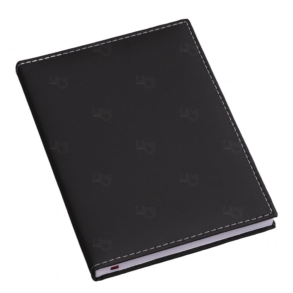 Agenda Personalizada Diária 2024 - 20 x 14,8 cm Preto