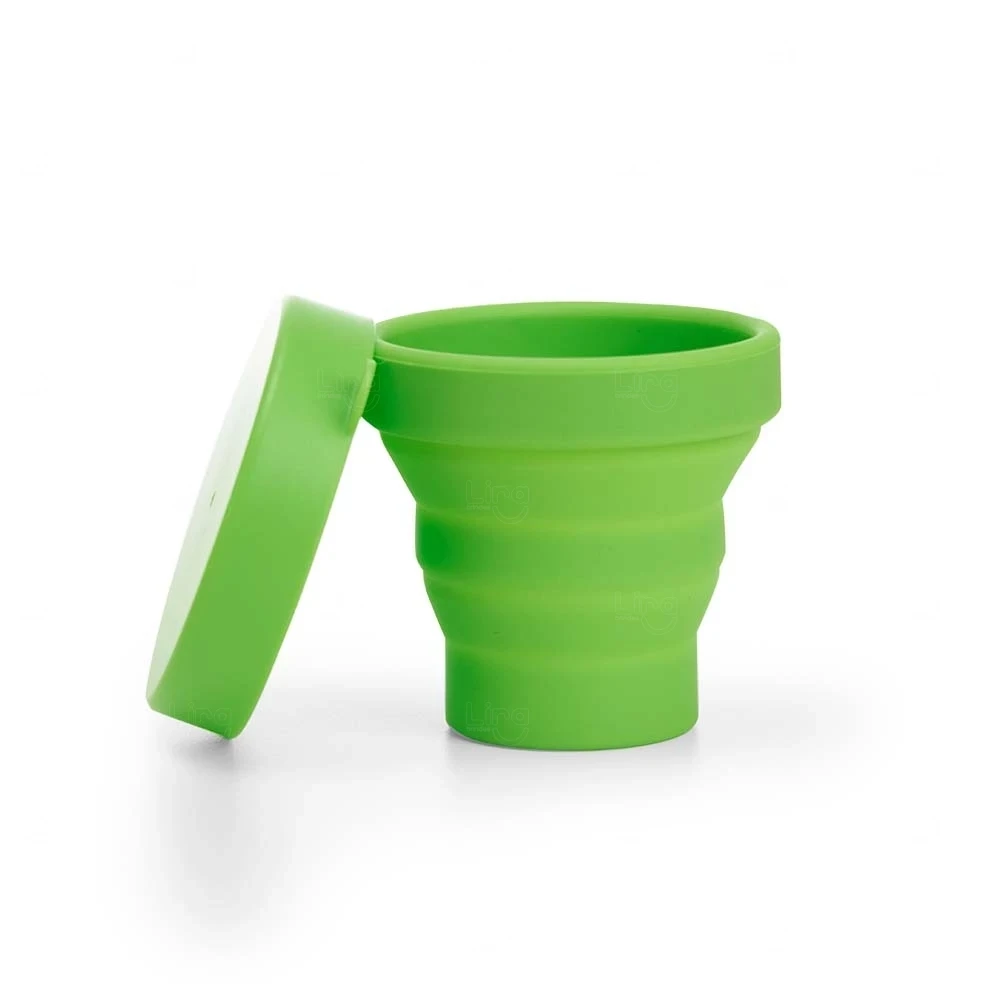 Copo Retrátil de Silicone 150ml Personalizado 
