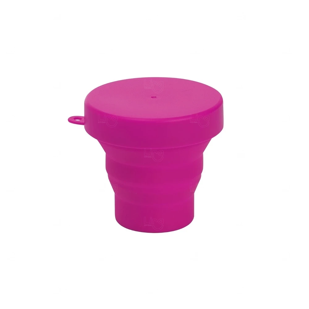 Copo Retrátil de Silicone 150ml Personalizado 