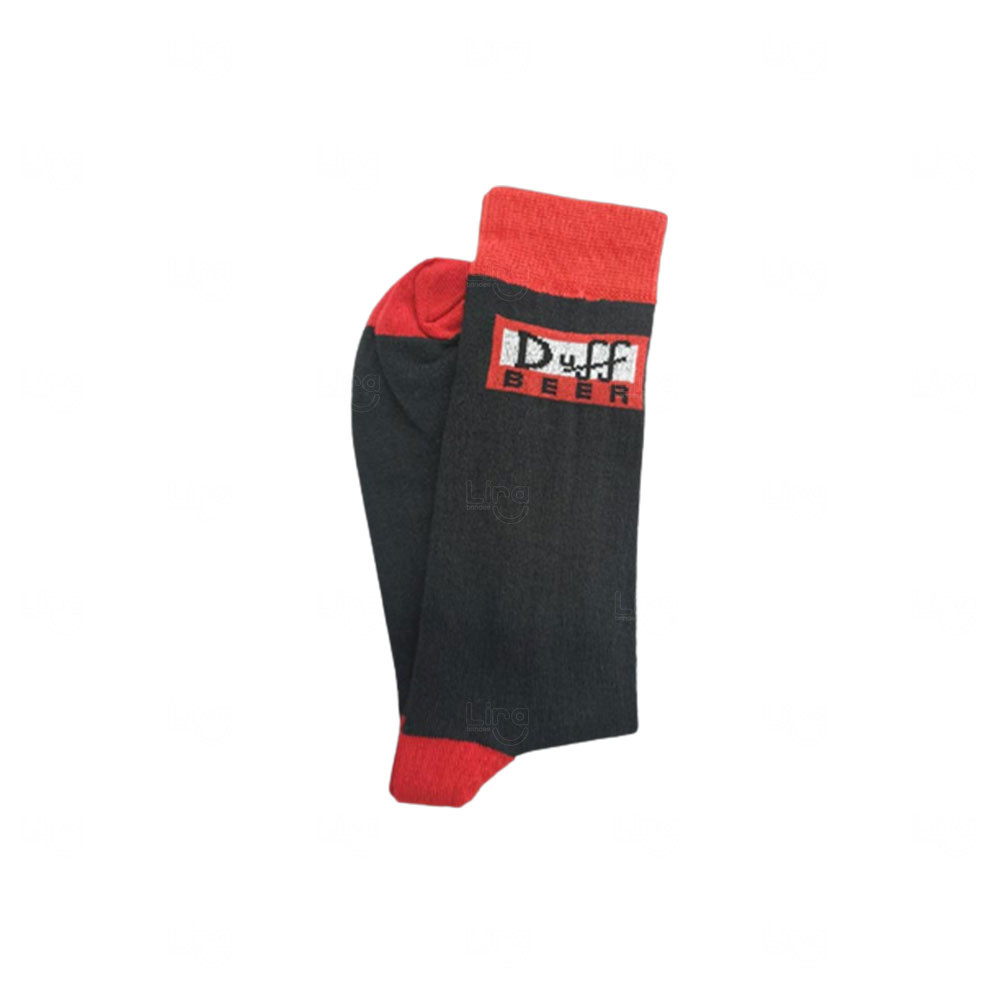 Meias Personalizadas Preto e Vermelho