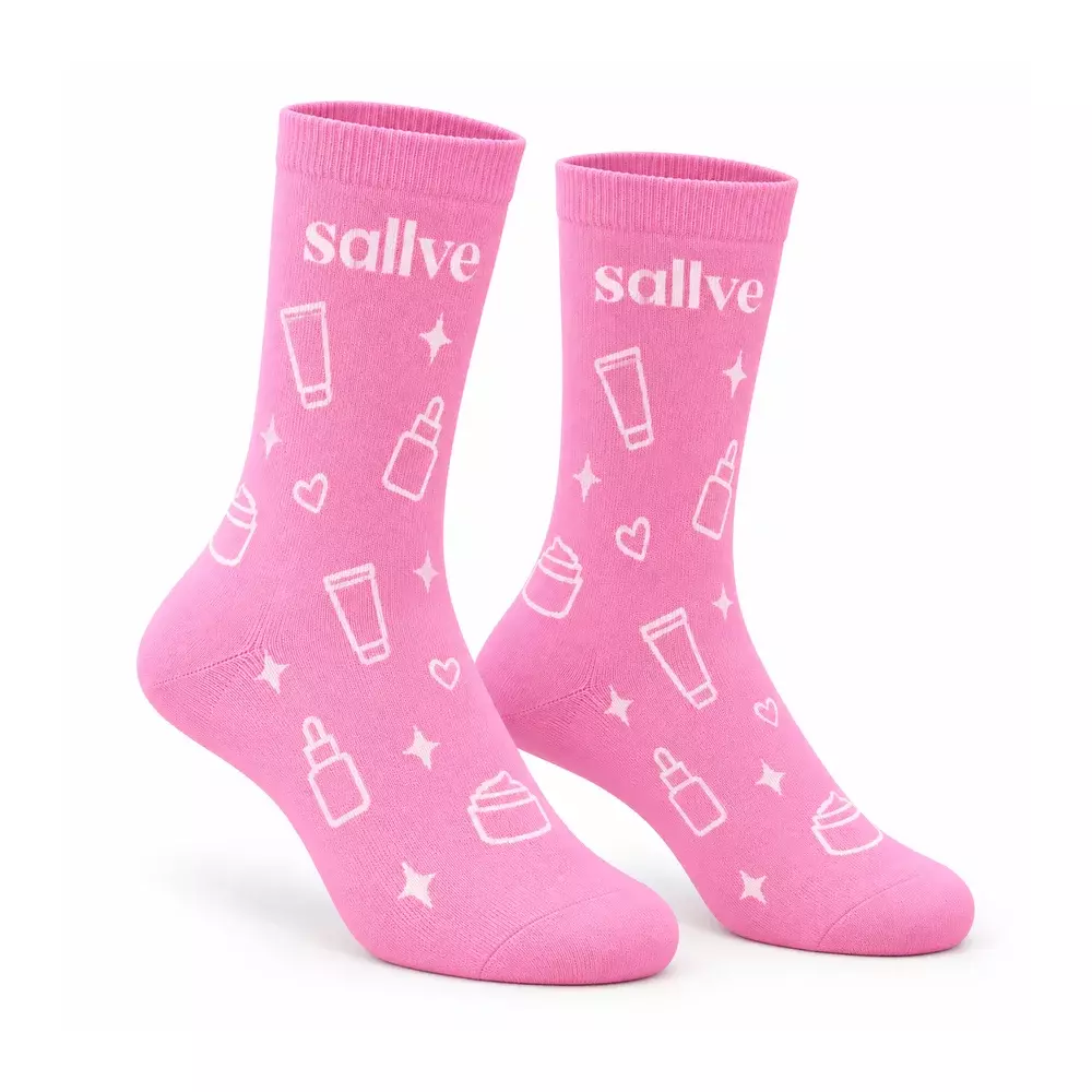 Meias Personalizadas Rosa Claro