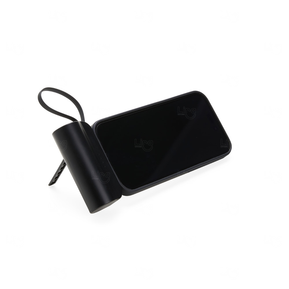 Power Bank 5000mAh Lightning e Tipo-C Personalizado 