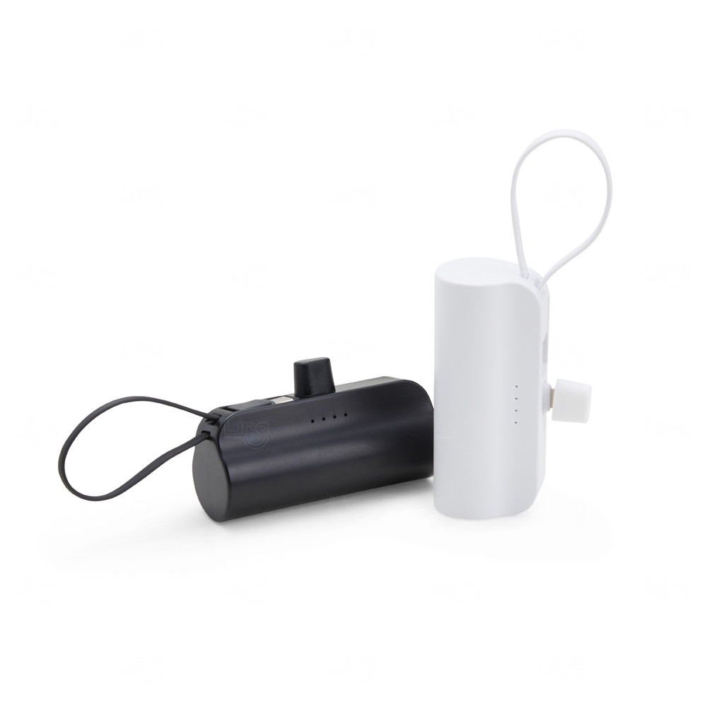 Power Bank 5000mAh Lightning e Tipo-C Personalizado 