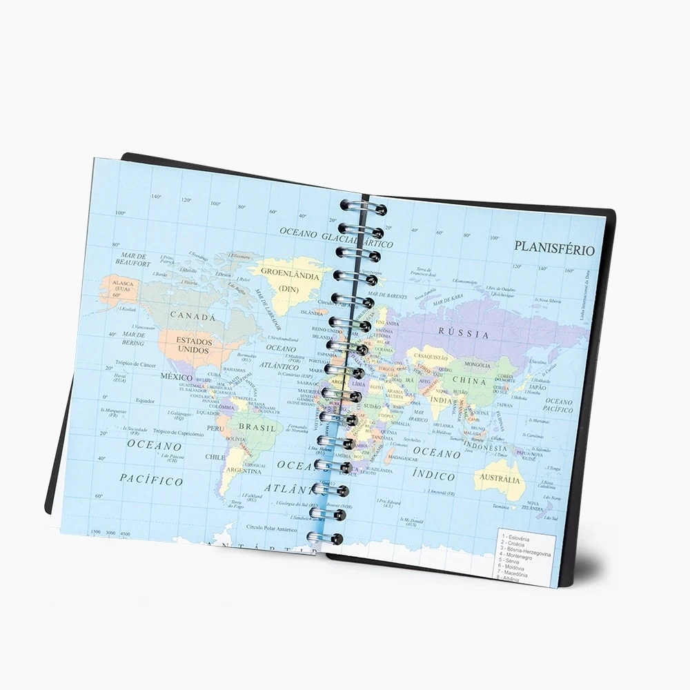 Agenda Diária 2026 com Espiral Personalizada - 20x14,6cm 