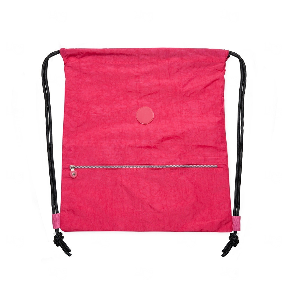 Sacochila Personalizada de Nylon Impermeável - 47 x 42,4 cm Rosa Pink