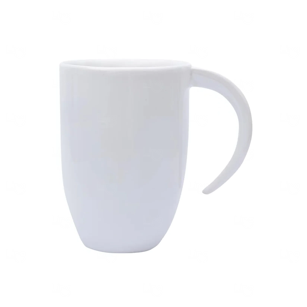 Caneca Porcelana Personalizada Alça Lua - 330ml 