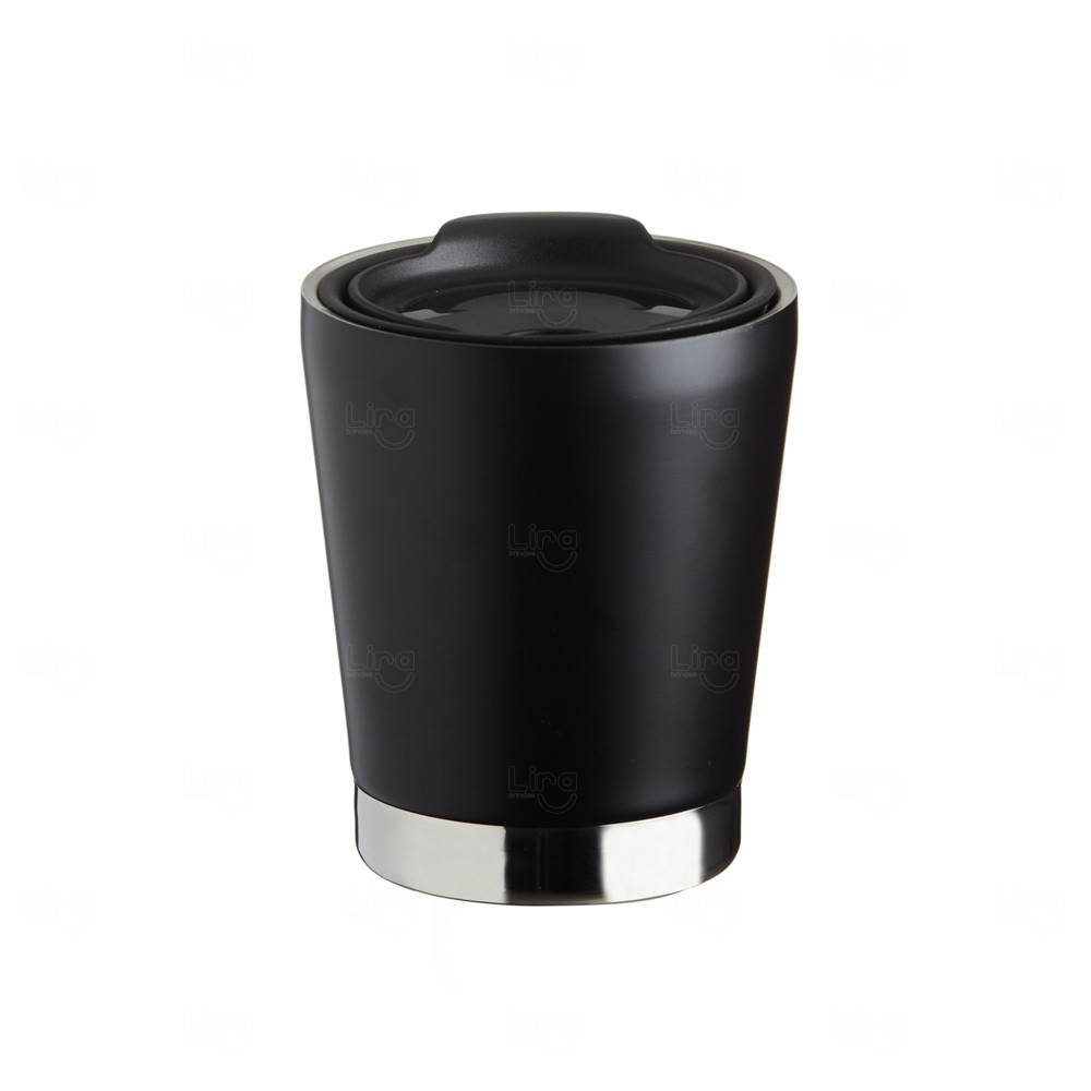 Copo Térmico Inox 300ml com Tampa Personalizado 