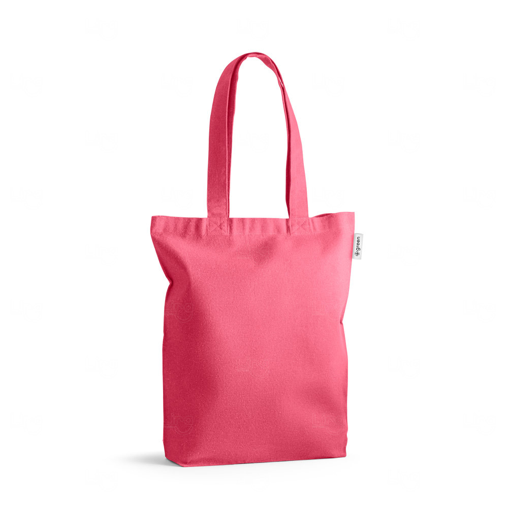 Sacola Personalizada de Algodão Reciclado - 40 x 38 cm Rosa