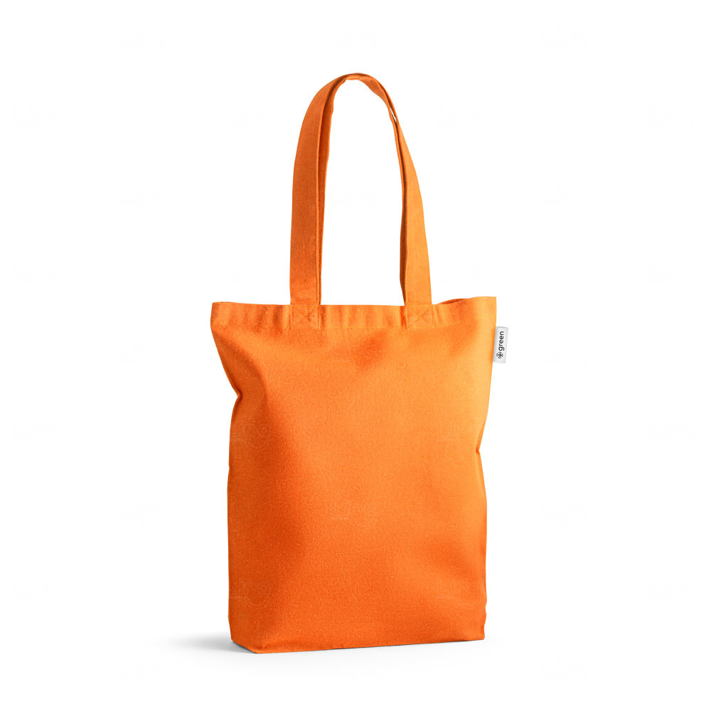 Sacola Personalizada de Algodão Reciclado - 40 x 38 cm Laranja