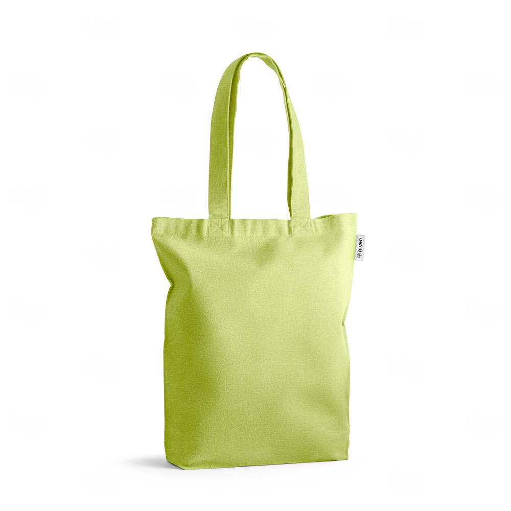 Sacola Personalizada de Algodão Reciclado - 40 x 38 cm Verde Claro