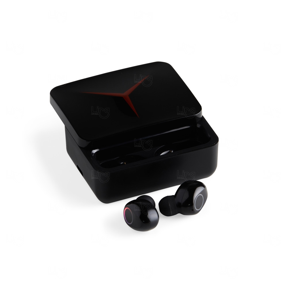 Fone de Ouvido Personalizado Bluetooth com Case Carregador 