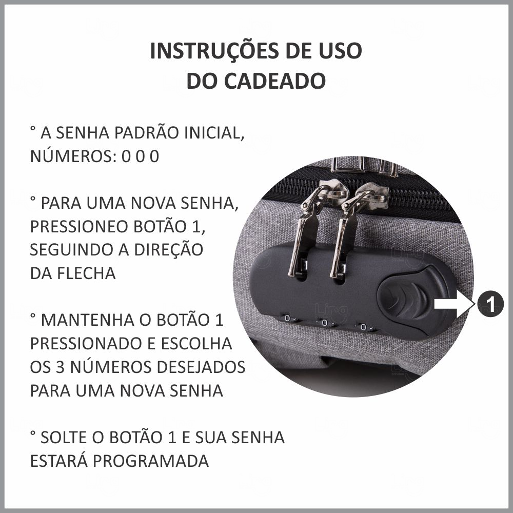 Mochila de Poliéster USB Personalizada 