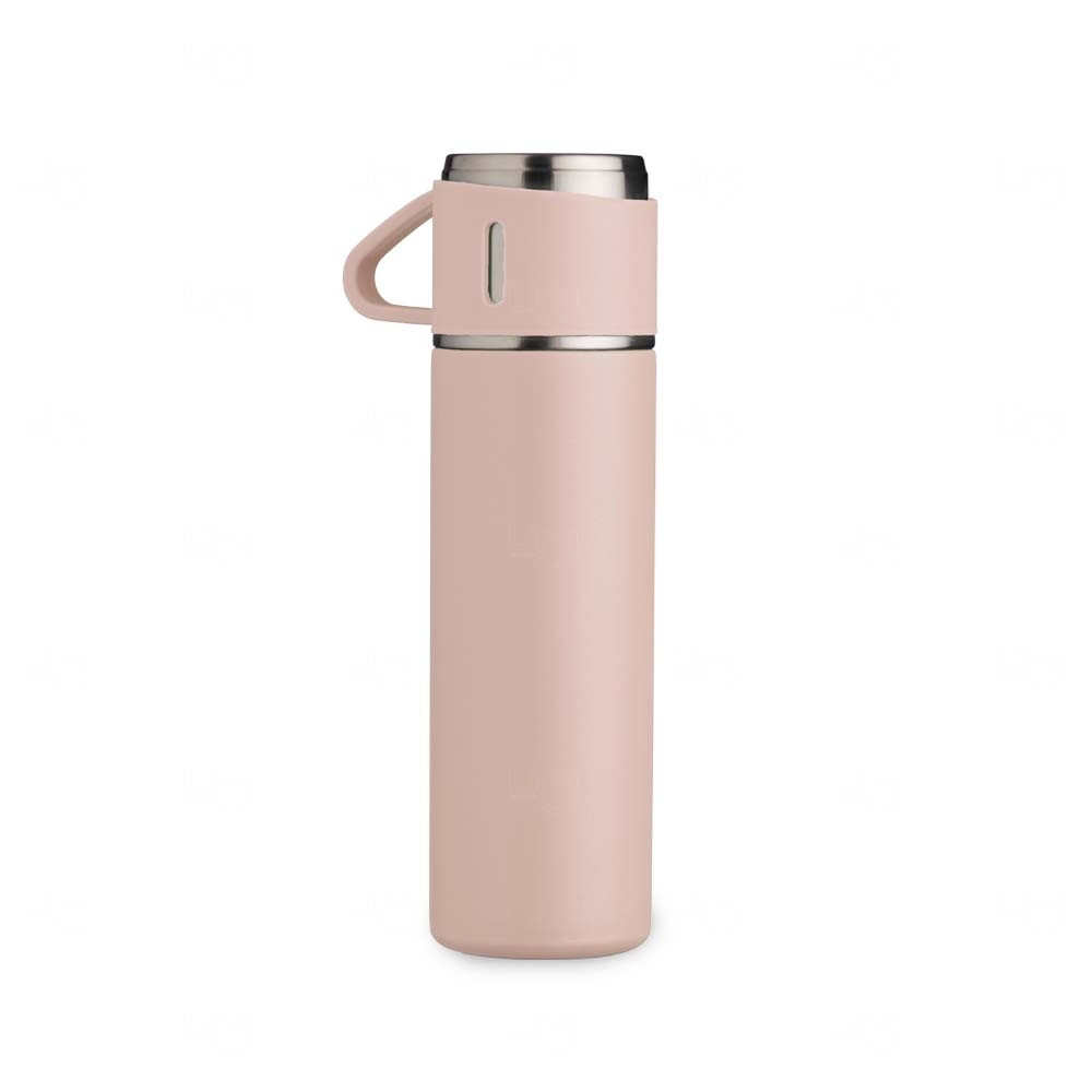 Kit Garrafa Térmica Personalizado com Xícaras - 450ml 