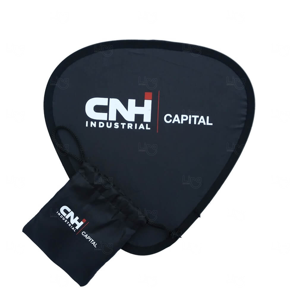 Leque Dobrável Personalizado Azul Marinho
