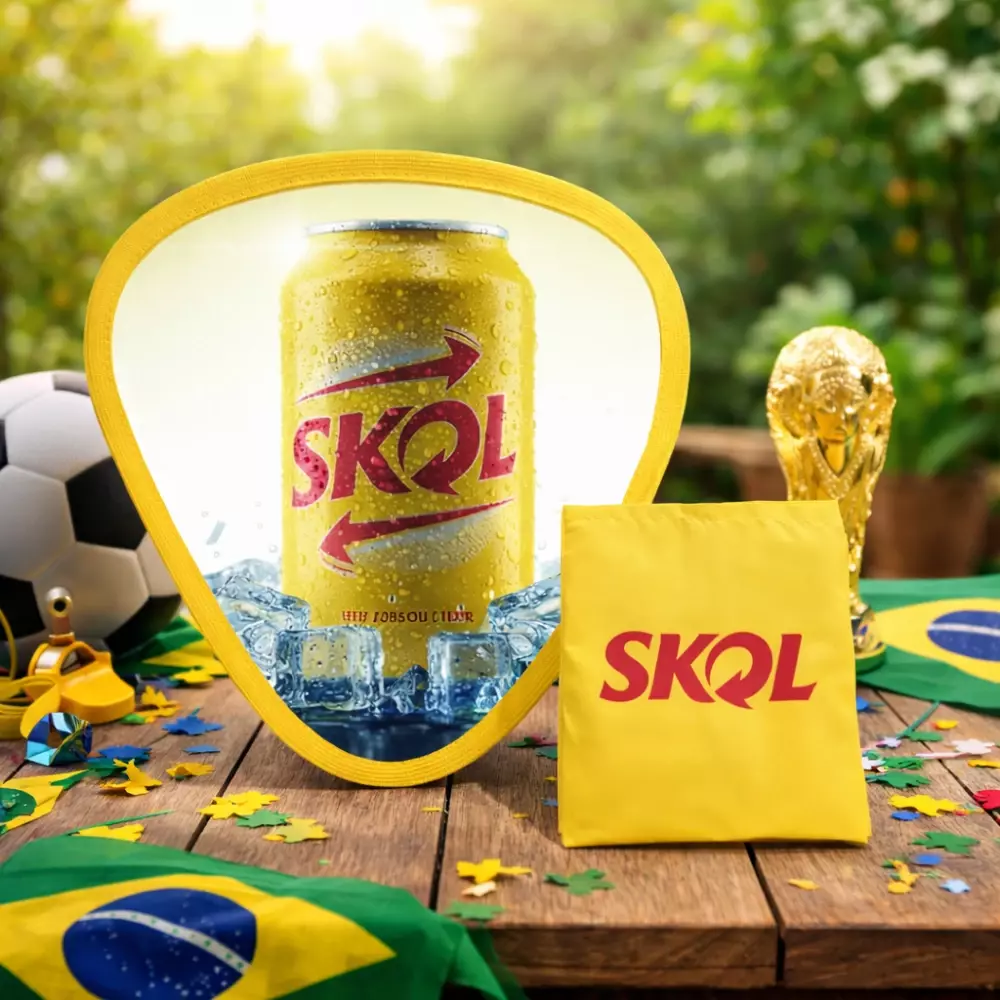 Leque em Nylon Dobrável 100% Personalizado 