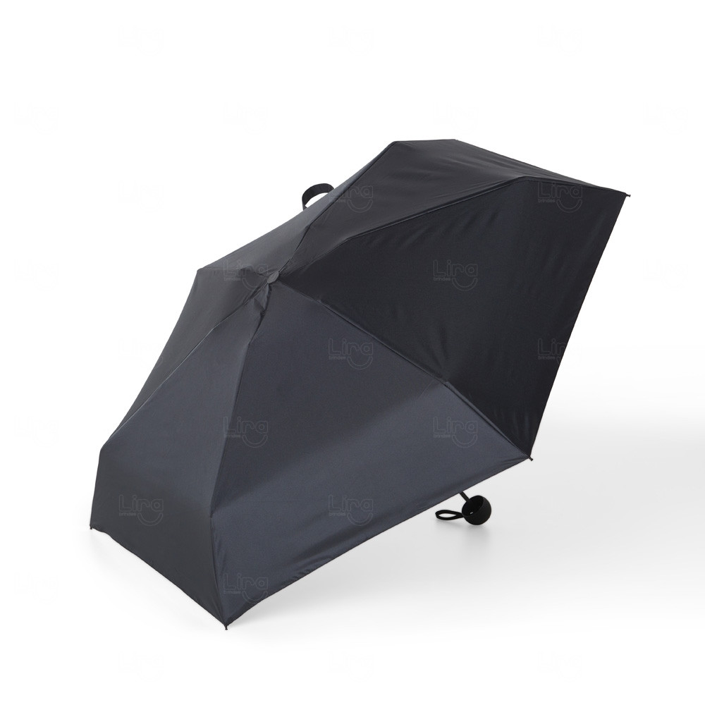 Guarda-Chuva Manual Compacto Personalizado Preto