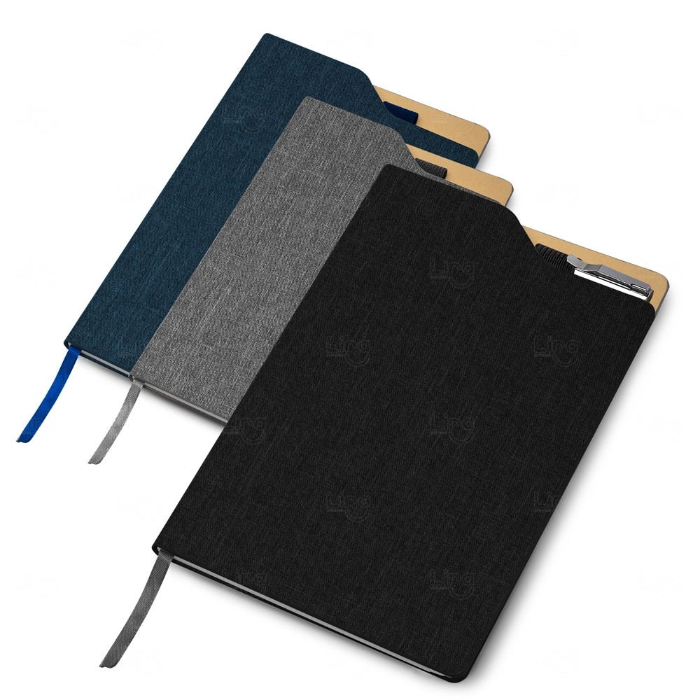 Caderneta Personalizada RPET - 21,3 x 14,7 cm 