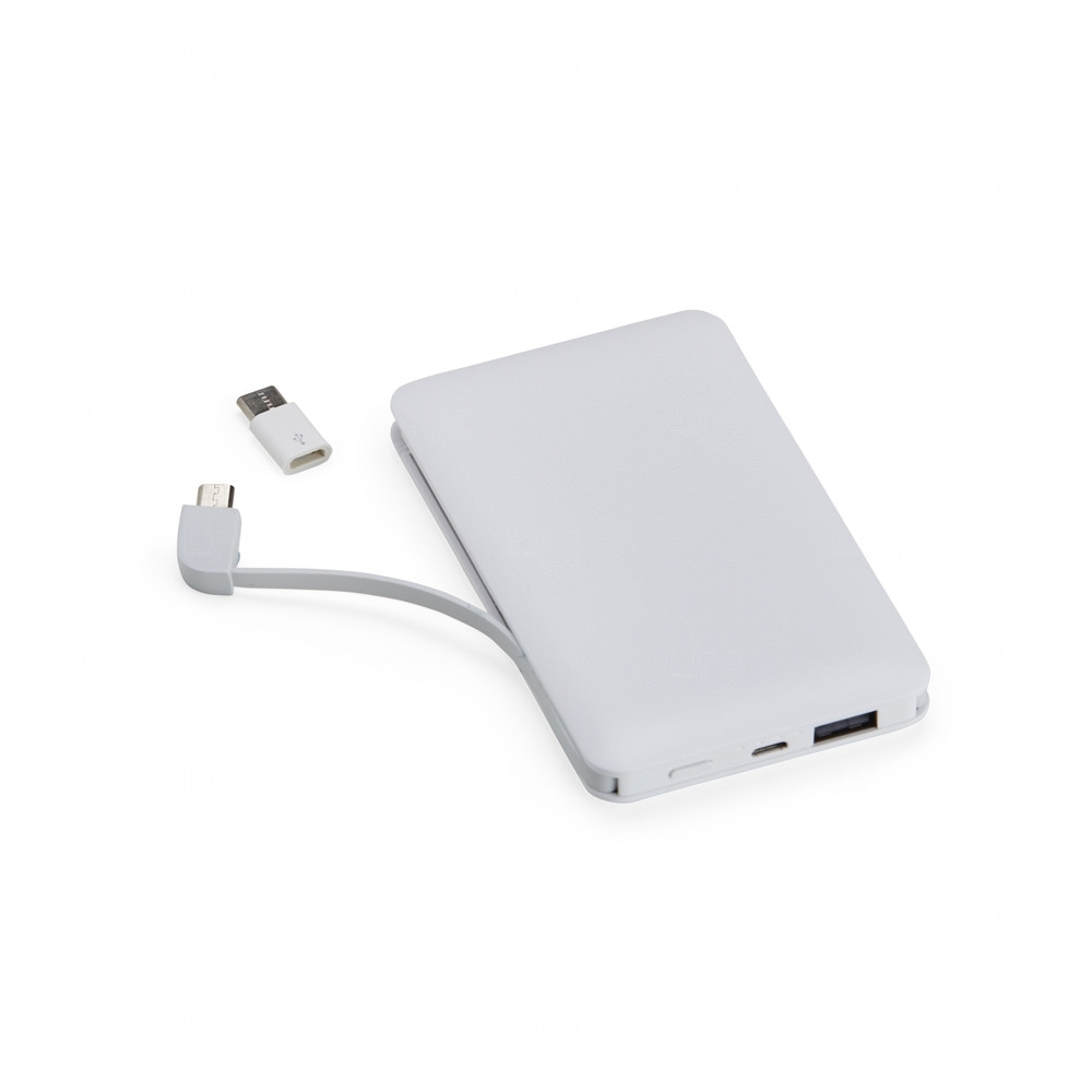 Power Bank Personalizado com Indicador LED - 5.000 Mah 