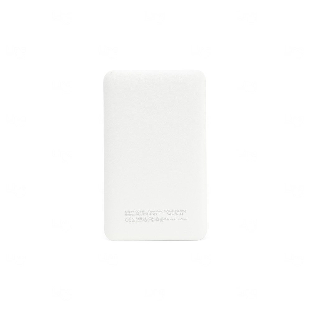 Power Bank Personalizado com Indicador LED - 5.000 Mah 