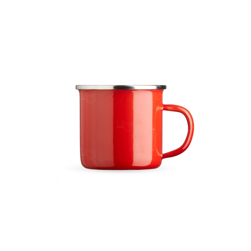 Caneca Inox Personalizada - 370ml Vermelho