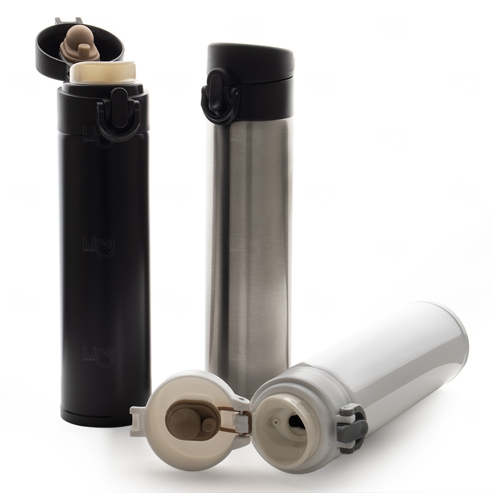 Garrafa Térmica Inox 340ml Personalizada 