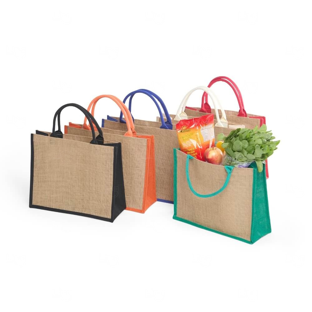 Sacola Ecológica de Juta Personalizada - 30,7 x 38 cm 
