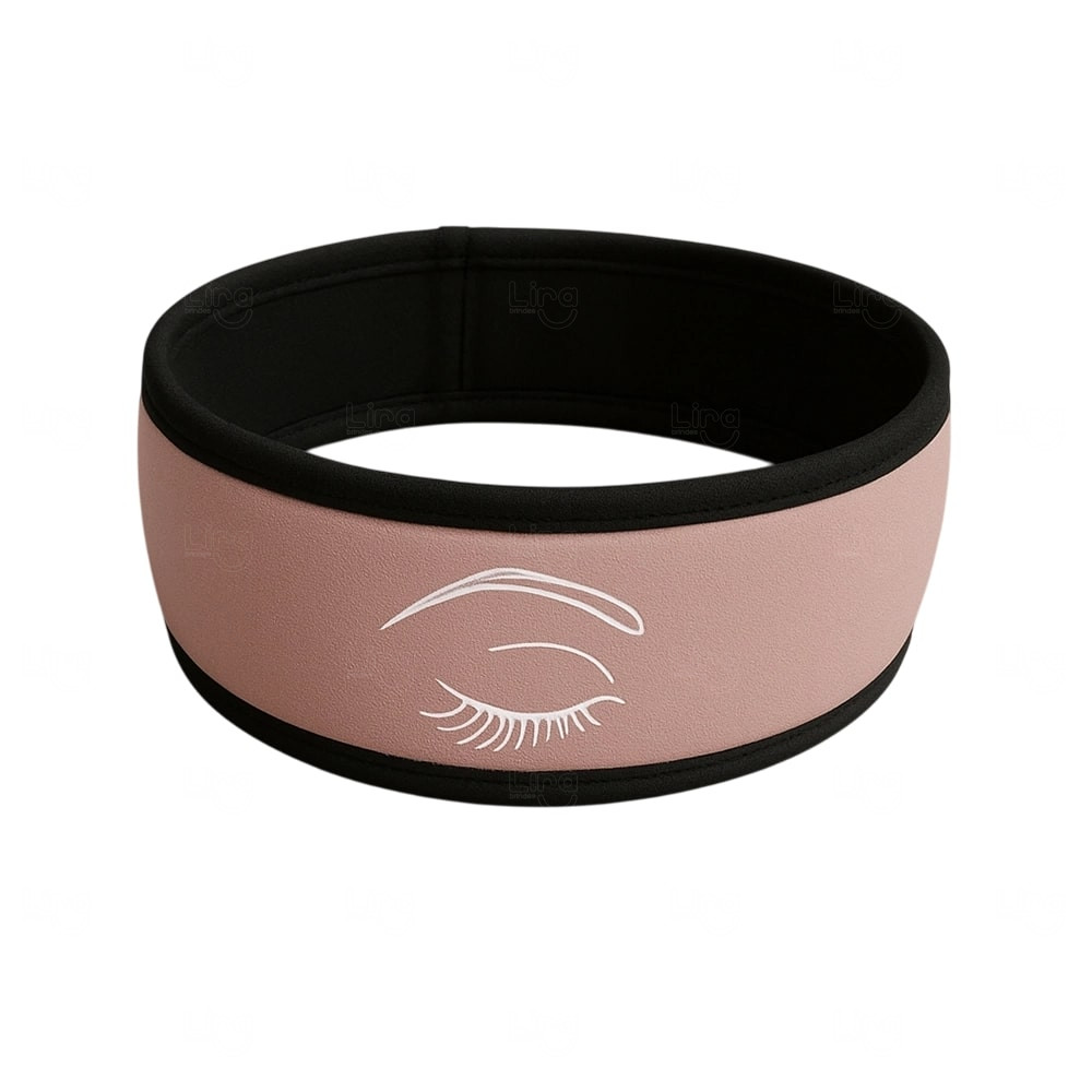 Faixa de Cabelo Personalizada Rosa Claro