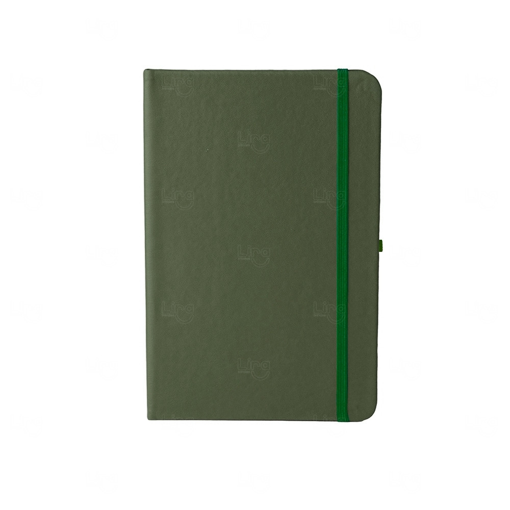 Moleskine em Couro Sintético Personalizado - 21,1 x 13,9 cm 
