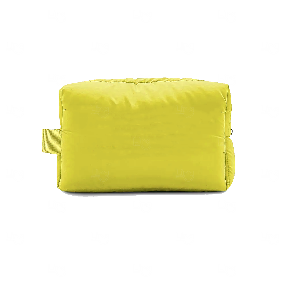 Necessaire Puffer Personalizada Amarelo