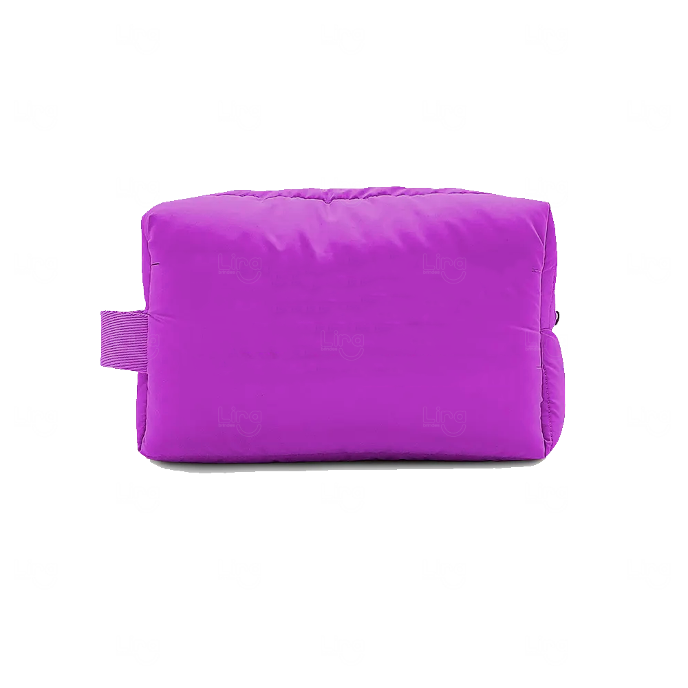 Necessaire Puffer Personalizada Roxo