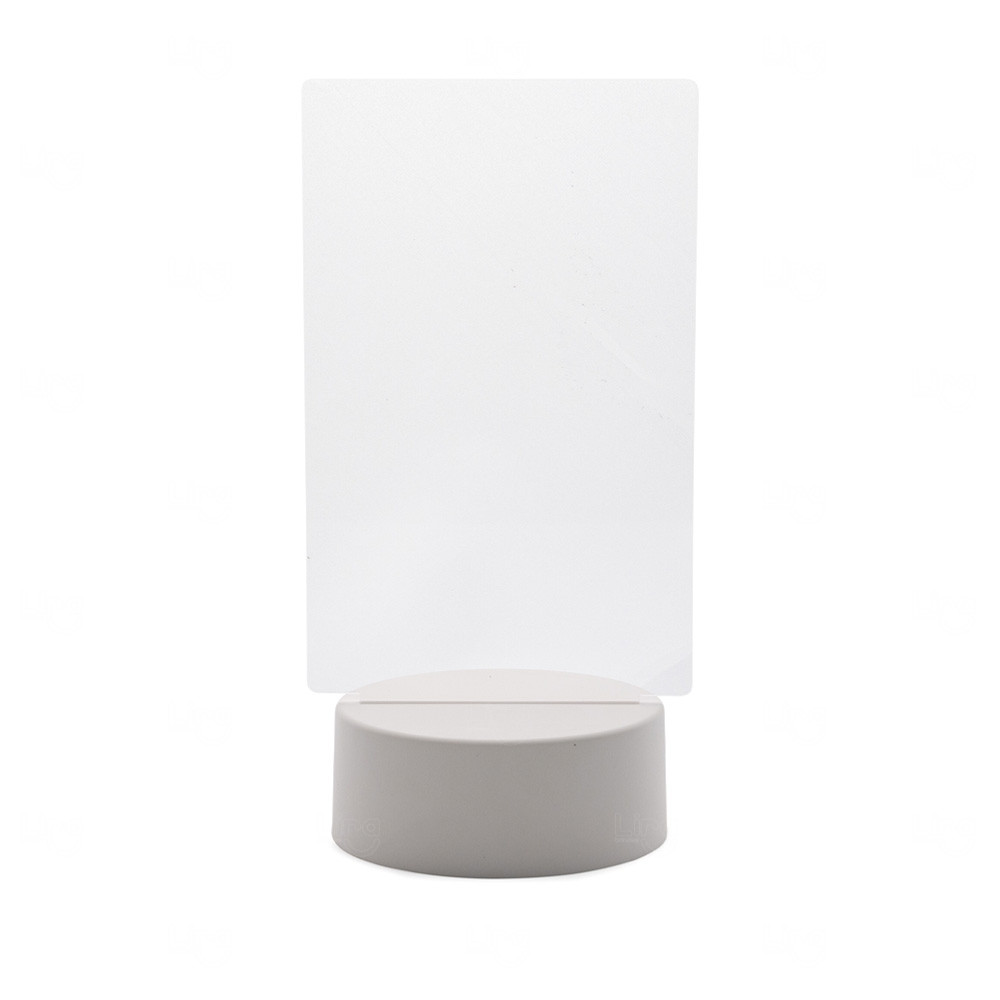 Luminária LED de Mesa com Tela para Anotações Personalizada 