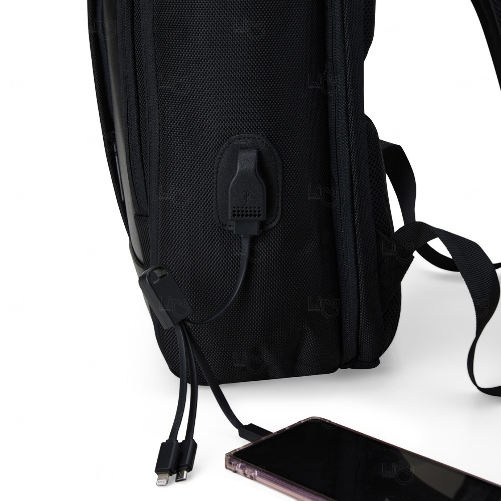 Mochila de Nylon 23L Antifurto Personalizada 