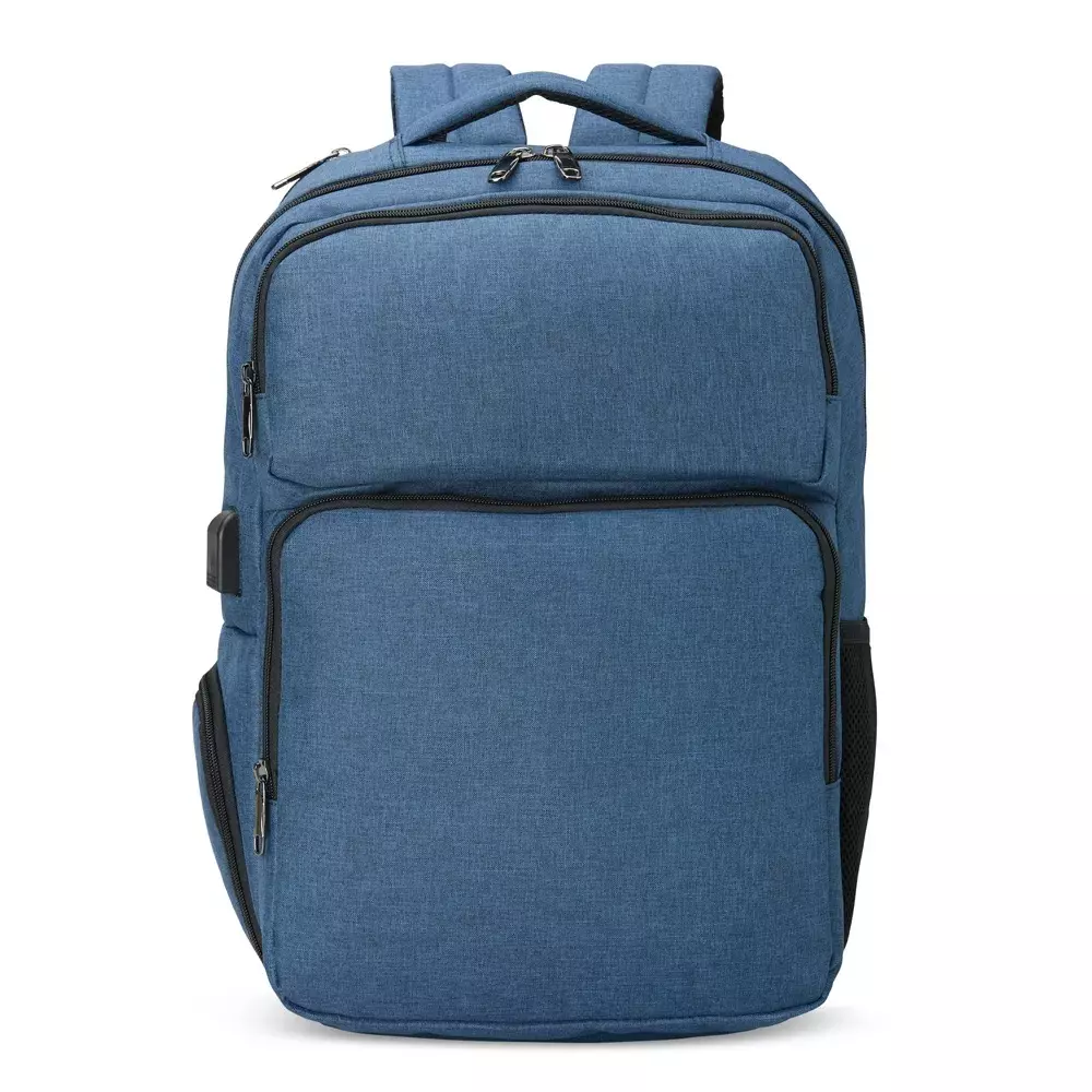 Mochila Nylon 29L com 6 Compartimentos Personalizada Azul