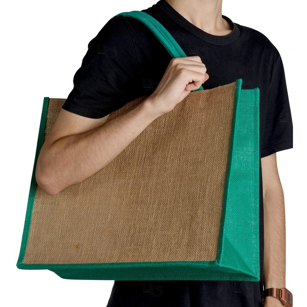 Sacola Ecológica de Juta Personalizada - 35 x 45 cm 
