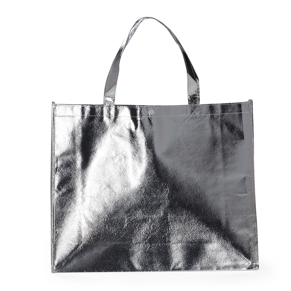 Sacola TNT Metalizada Personalizada - 40,5 x 50 cm 