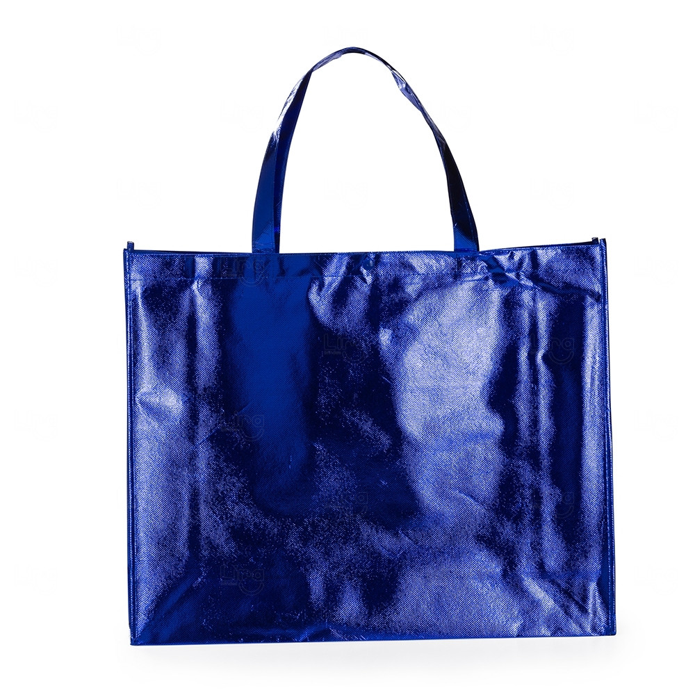Sacola TNT Metalizada Personalizada - 40,5 x 50 cm 