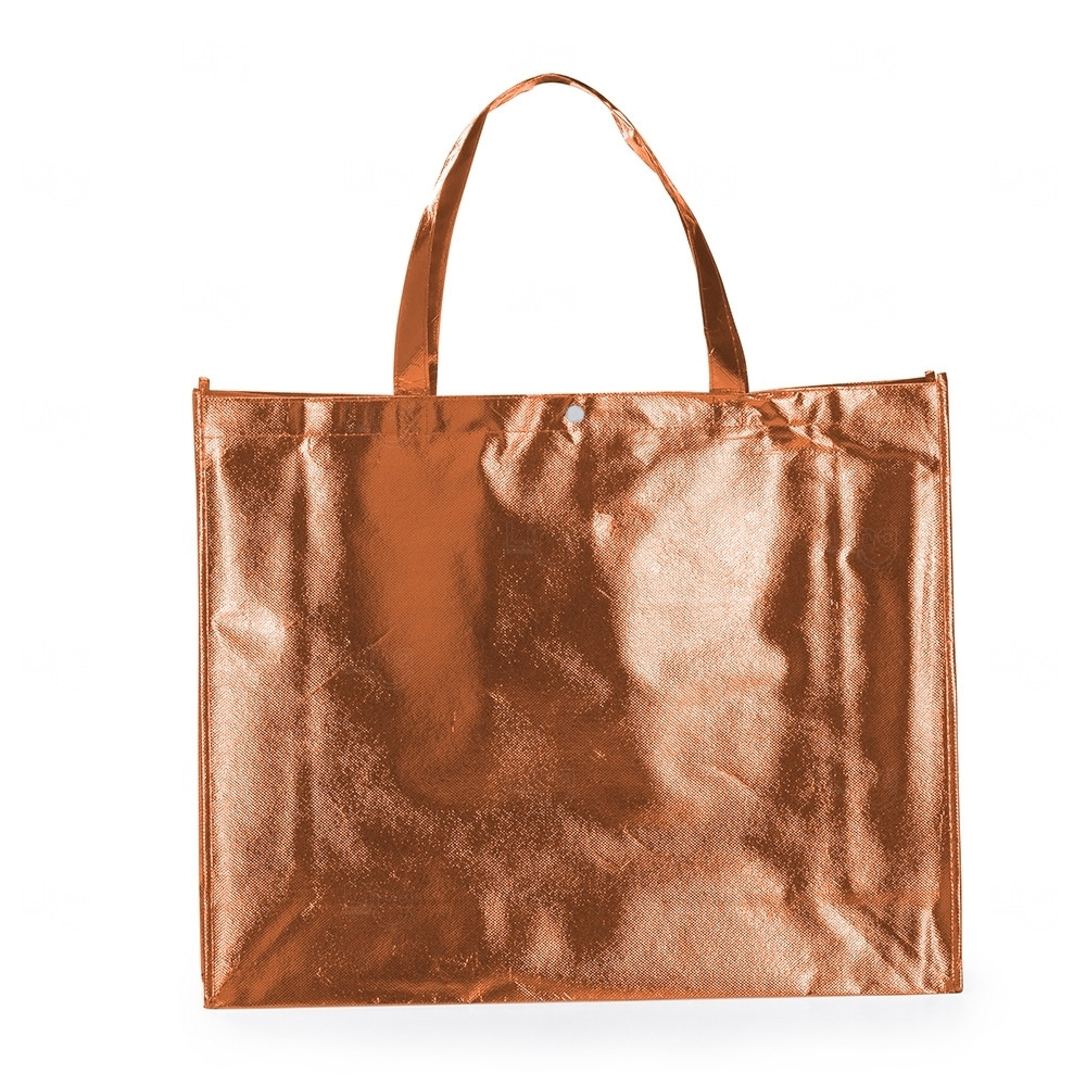 Sacola TNT Metalizada Personalizada - 40,5 x 50 cm 