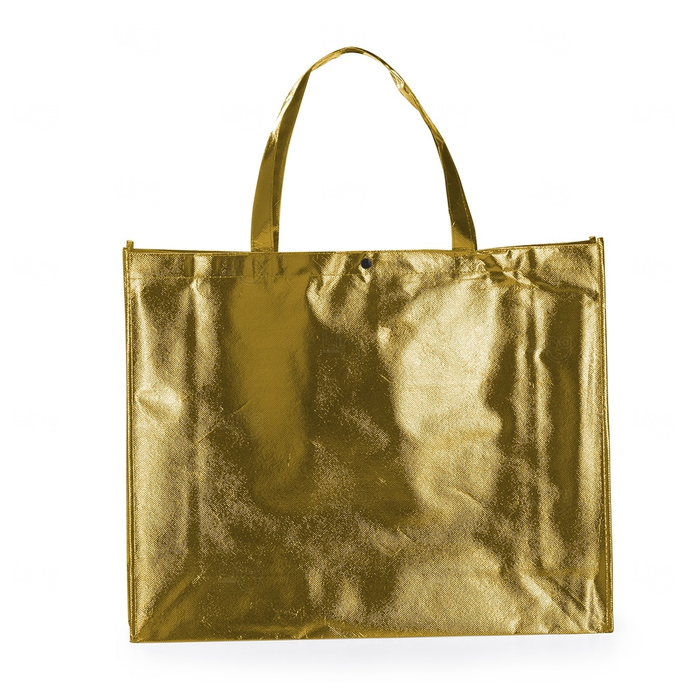 Sacola TNT Metalizada Personalizada - 40,5 x 50 cm 