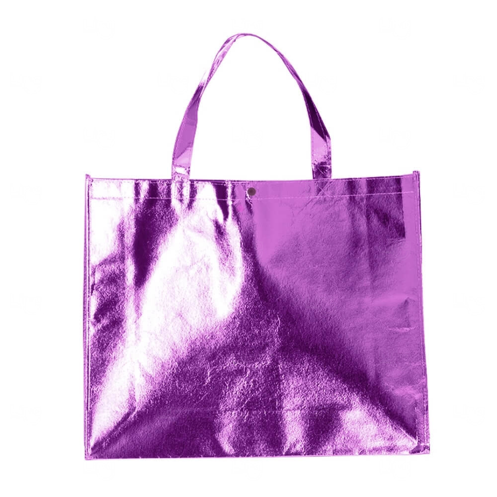 Sacola TNT Metalizada Personalizada - 40,5 x 50 cm 