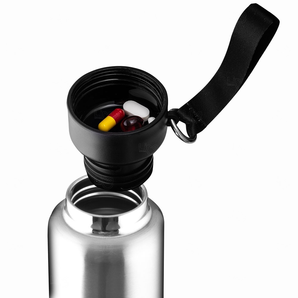 Garrafa Térmica Inox 500ml com Copo Personalizada 