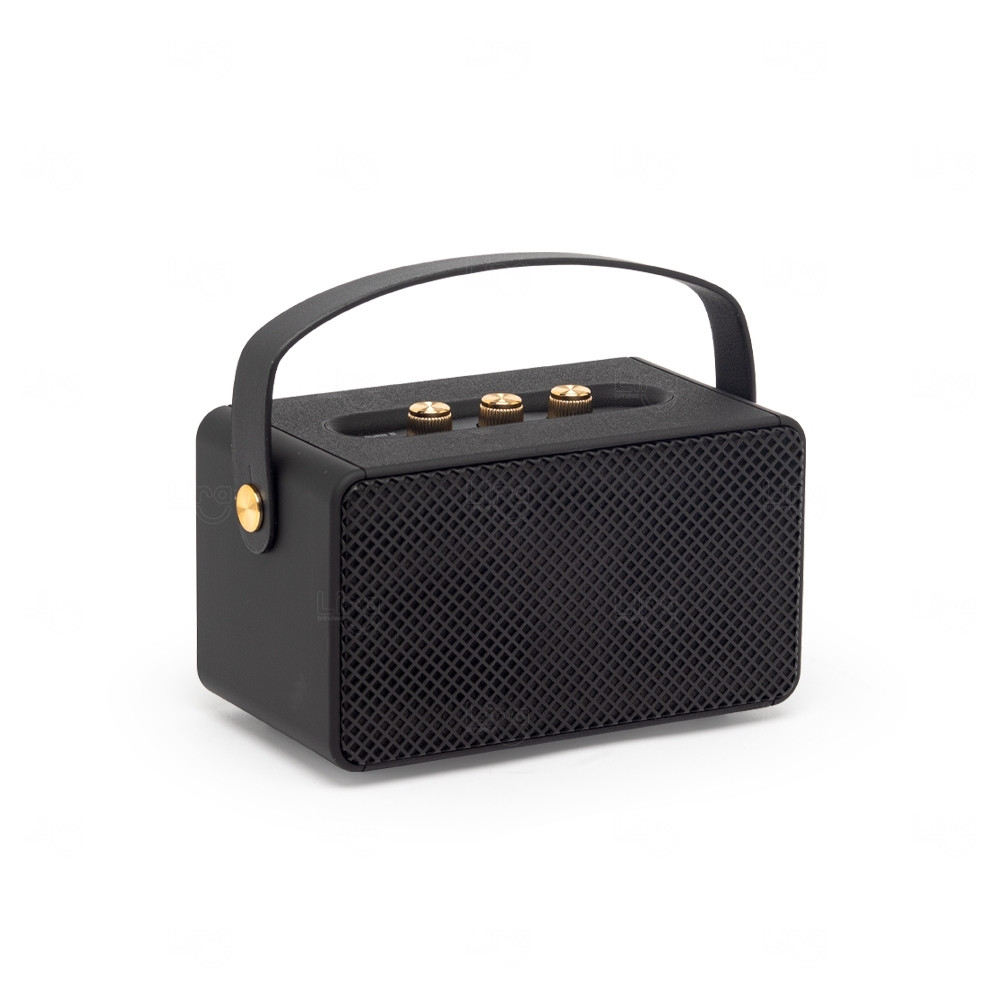 Caixa de Som Personalizada de Plástico Resistente Preto