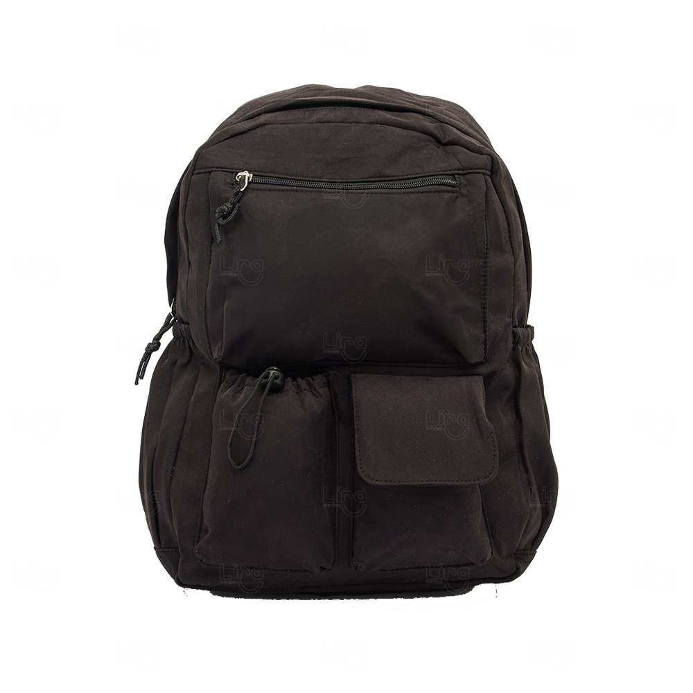 Mochila Poliéster 25L com USB e Múltiplos Bolsos Personalizada 